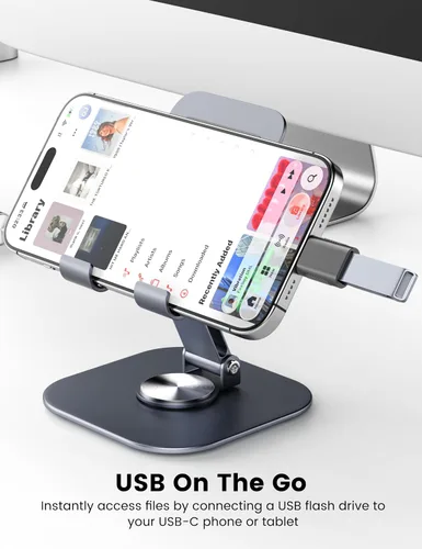 Vista 4 de Adaptador USB A a USB-C (paquete de 4), convertidor USB a USBC, adaptador A a Usbc compatible con MacBook Pro, Chromebook, Surface Book, Cellphon