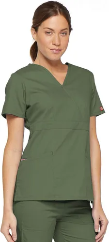 Vista 6 de Dickies EDS Signature Mock Wrap Top con múltiples bucles para instrumentos