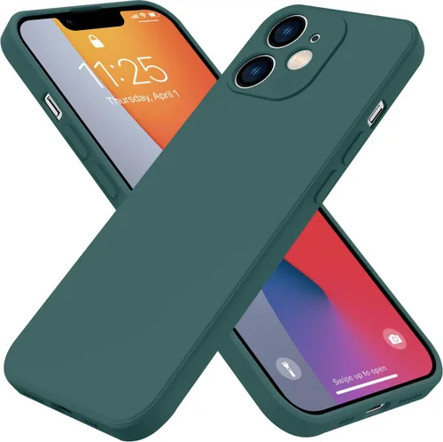 Vista 13 de Funda para iPhone 11, funda de goma de gel de silicona líquida, no amarillenta, funda protectora de silicona multicolor, funda protectora Negro