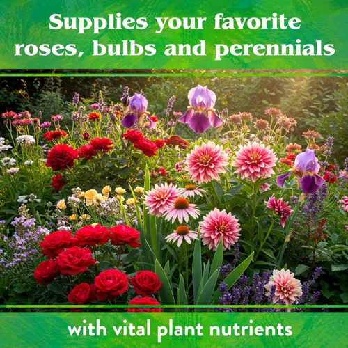 Vista 7 de Down To Earth All Natural Fertilizers Mezcla orgánica de rosas y flores - Alimento vegetal para rosas, bulbos, flores y ornamentales 4-8-4, 5 libras