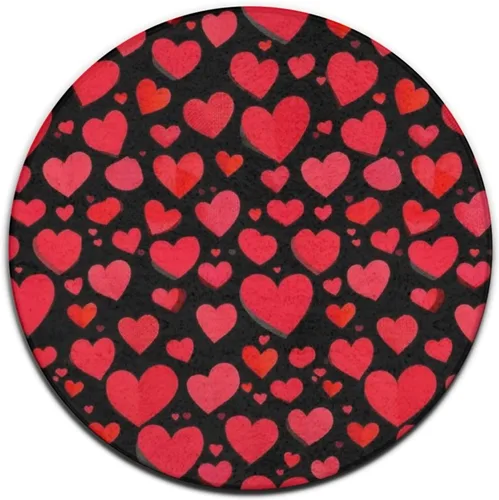 Vista 8 de Alfombra de yoga redonda suave, alfombra grande para decoración del hogar, antideslizante, lavable a máquina, alfombra circular de cocina y oficina