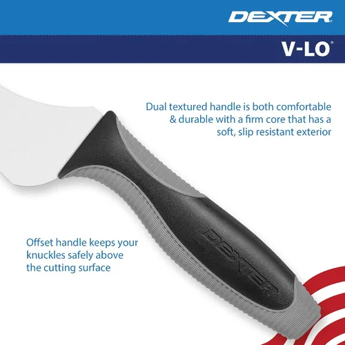 Vista 7 de Cuchillo para sándwiches V-Lo V163-9SC-PCP de 9 pulgadas, festoneado y atenuado, con mango suave.