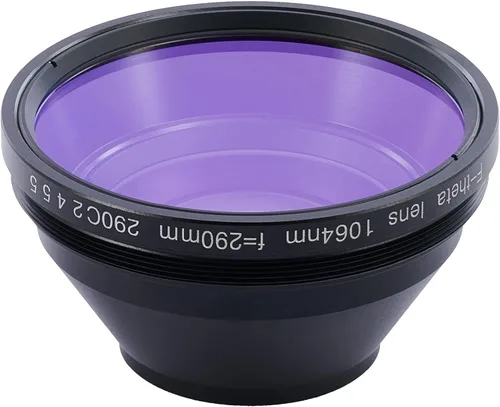 Vista 7 de OMTech Lente F Theta para grabadores láser de fibra, lente de escaneo óptico de repuesto de 11.811 x 11.811 in para máquinas de grabado de marcado