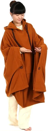 Vista 3 de KATUO meditación budista capa con capucha mujeres hombres traje oversize