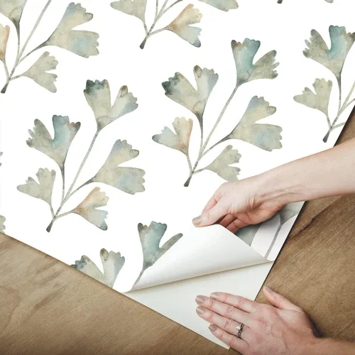 Vista 3 de RoomMates RMK12640PL - Papel pintado para despegar y pegar con diseño de gato verde