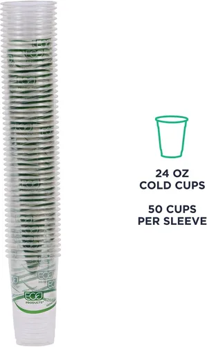 Vista 8 de Eco-Products, Inc GreenStripe - Vasos para bebidas frías, Transparente, 1000