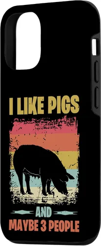Vista 2 de iPhone 15 Like Pigs And Maybe 3 People Funny Pig Lovers Case
