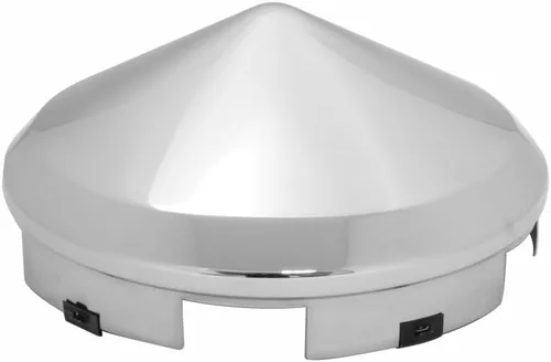 Vista 5 de Grand General 10742 - Tapa de cubo de cono delantero cromado con borde de 1 pulgada y 4 muescas pares