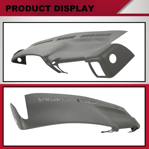 Vista 5 de HECASA Cubierta moldeada para tablero de salpicadero, color gris oscuro, compatible con Chevrolet Silverado GMC Sierra 1999-2007