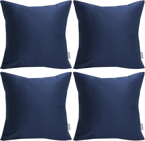 Vista 59 de Thmyo - Paquete de 4 fundas de almohada decorativas de 100 % algodón para lumbar, cómodas, sólidas, para Navidad/Halloween, fundas de cojín Blanco