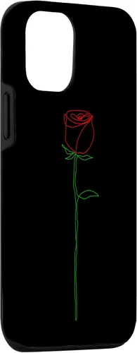 Vista 3 de Funda para iPhone 14 Simple con diseño de líneas rojas y verdes