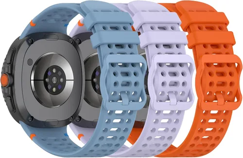 Vista 9 de Paquete de 3 correas compatibles con Samsung Galaxy Watch 8 Classic de 1.811 pulgadas, Watch 8 de 1.575 pulgadas/1.732 pulgadas, correa deportiva