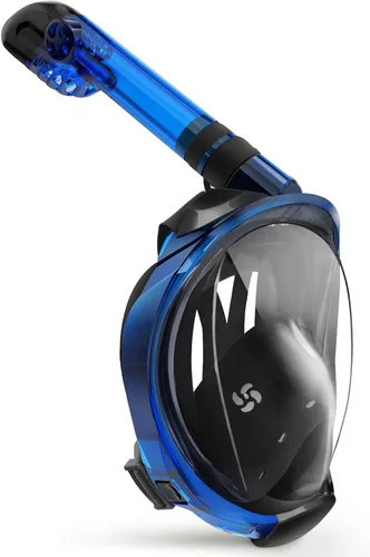 Vista 11 de Greatever G2 - Máscara de esnórquel de cara completa con el moderno sistema de parte superior seca, plegable, con visión panorámica de 180 grados