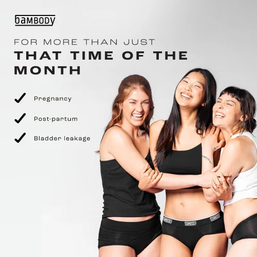 Vista 8 de Bambody Absorbent Panties, Period Underwear for Women and Teens - Leakproof, Soft, Breathable, Comfortable