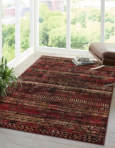 Vista 16 de Unique Loom Saturn Collection Alfombra de área - Relay (Runner 2' 2" x 5' 0", Beige/Gris)