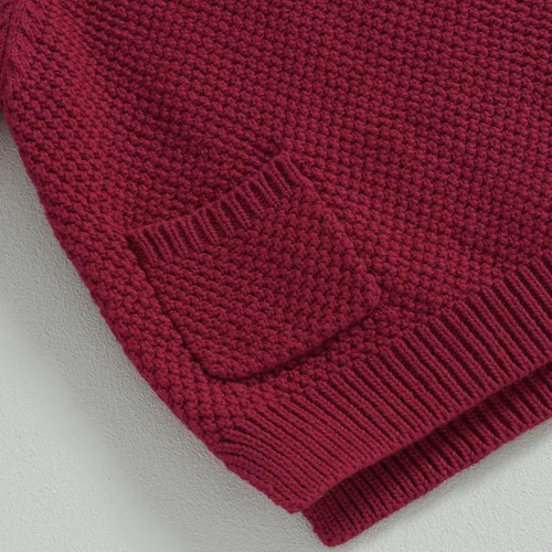 Vista 6 de Covvoliy Suéteres de punto grueso para bebé, niña, niño, sudadera para bebé, linda ropa de otoño e invierno