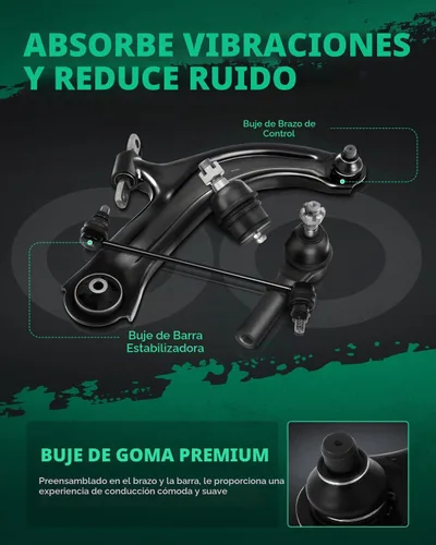 Vista 5 de SCITOO 10 piezas Kit de Suspensión Delantera Brazo de Control Inferior Brazo de Control Superior Enlace de Barra Antivuelco Compatible con Ford