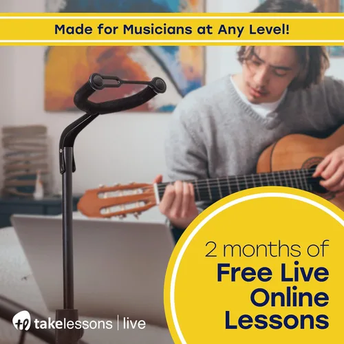 Vista 5 de Hola! Music Soporte de guitarra – Altura ajustable, plegable con cuello acolchado y yugo – Paquete de 1 trípode