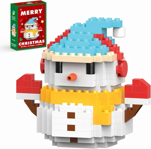 Vista 19 de Christmas Advent Calendar 2026 Building Sets Compatible with Lego Christmas 24 Days Countdown Gifts 24 Packs Christmas Model Building Micro Blocks