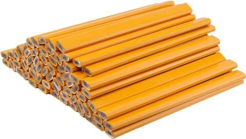 Vista 10 de GRAPHITE Lápices de Carpintero de Mina Dura a Granel - (1) Paquete de 12 Piezas Lápiz de Madera para Construcción #2 (HB) - Negro