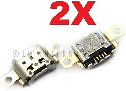 Vista 2 de 2 piezas de repuesto para Amazon Kindle Fire 7 M8S26G 2019 9ª generación Micro USB Cargador Puerto de carga Puerto Dock Puerto USB (2 unidades)