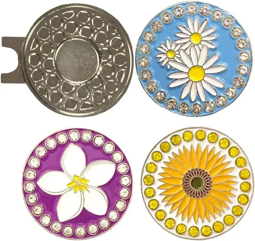 Vista 7 de Giggle Golf Spring Golf Ball Marker with Magnetic Hat Clip