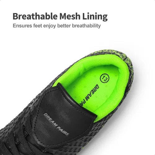 Vista 3 de DREAM PAIRS Zapatos de fútbol para niños y niñas al aire libre para niños pequeños y grandes