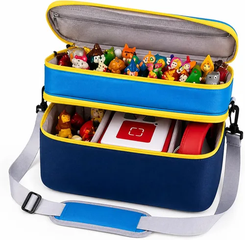 Vista 9 de Bevegekos Bolsa de viaje de almacenamiento para Toniebox 2, juego de iniciación, para figuras de Tonie, estación de carga y auriculares, solo funda