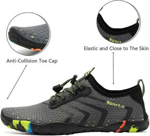 Vista 5 de WateLves Water Shoes Mens Womens Beach Swim Shoes Quick-Dry Aqua Socks Pool Shoes for Surf Yoga Water Aerobics
