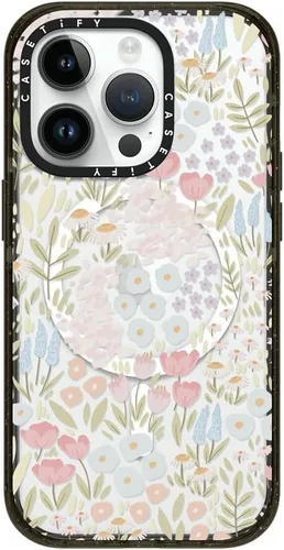 Vista 148 de CASETiFY Impact - Funda para iPhone 13 [protección contra caídas de 6.6 pies/compatible con Magsafe] Black Kingsnake, color negro transparente