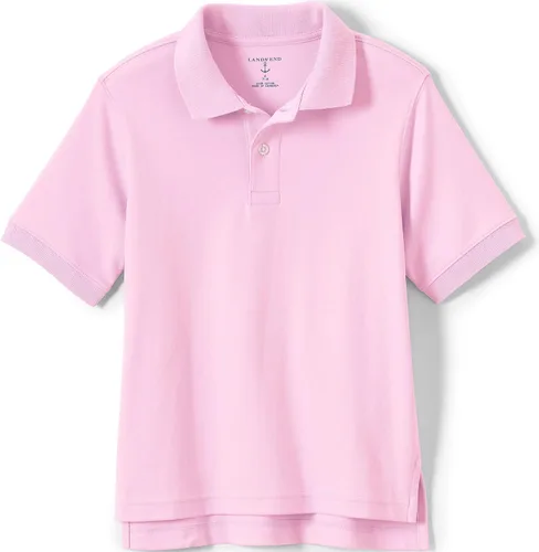 Vista 8 de Lands' End - Polo de uniforme escolar para niños – 100% algodón cómodo que dura todo el año, de fácil cuidado, manga corta Negro