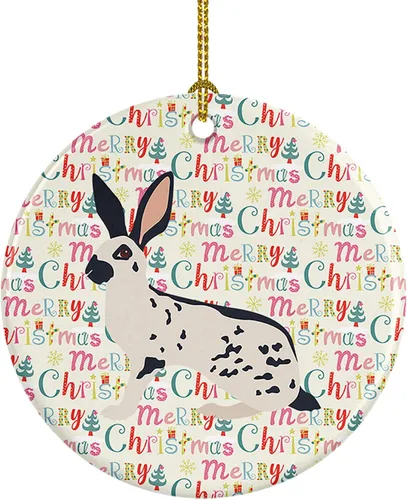 Vista 37 de Caroline's Treasures Adorno de cerámica de avestruz común para árbol de Navidad, decoración colgante para el hogar, Navidad, vacaciones, fiesta