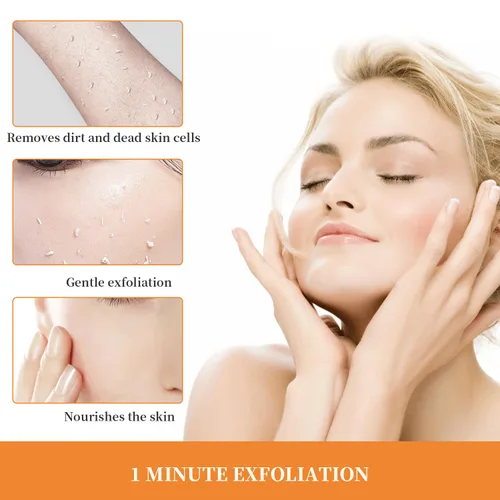 Vista 7 de 2 unidades de gel exfoliante naranja para la piel del cuerpo, gel exfoliante naranja, gel exfoliante natural de naranja