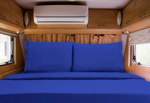 Vista 30 de Mocassi Juego de sábanas de lujo de 4 piezas, calidad prémium de hotel de 1800 hilos, ajuste fácil, sábanas y fundas de almohada resistentes a