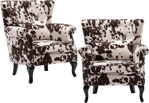 Vista 11 de chairus Silla de Acento Moderna de Mediados de Siglo con Otomana, Cómoda Silla Individual de Sofá de Lino con Botones Capitoné Sillón Orejero