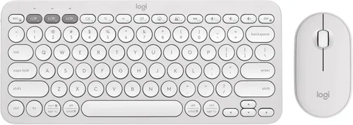 Vista 10 de Logitech Pebble 2 Combo, teclado y mouse inalámbricos, silencioso y portátil, personalizable, perno logi, Bluetooth, fácil de cambiar para PC, Mac
