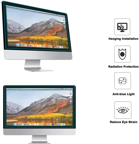 Vista 4 de MOSISO - Protector de pantalla con bloqueo de luz azul para computadora 19-19.5 inch Screen Eye Protection Filter Film Panel for Diagonal 19,19.5