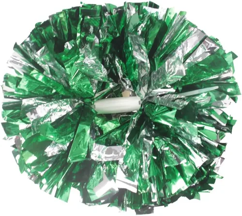 Vista 12 de Hooshing - Paquete de 2 pompones de animadora con mango tipo bastón, pompones para espíritu de equipo, deportes, bailes, animación, para niños Negro