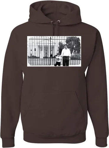Vista 22 de Pablo Escobar Medellin Cartel Cocaine Cowboys White House Picture Pop Culture Unisex Graphic Sudadera con capucha
