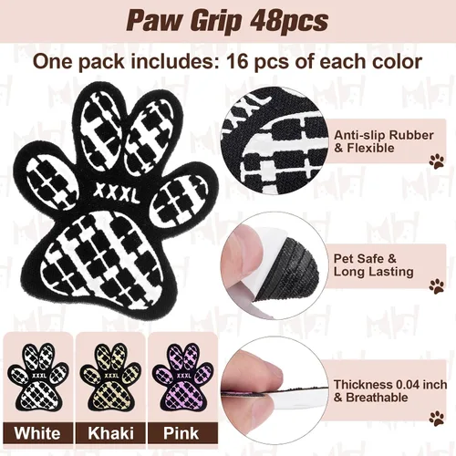 Vista 4 de BEAUTYZOO Protector de Patas de Perro para Pavimento Caliente, Agarres Antideslizantes para las Patas de Perros Mayores, Almohadillas de Tracción