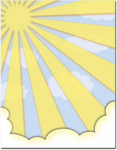Vista 5 de Endless Summer - Papel para impresora láser e inyección de tinta con membrete, paquete de 25