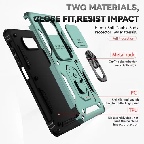 Vista 3 de Funda para Poco X3 NFC/Poco X3 Pro/Poco X3, M2007J20CG M2007J20CG Funda con protector de pantalla de vidrio templado y cubierta de cámara