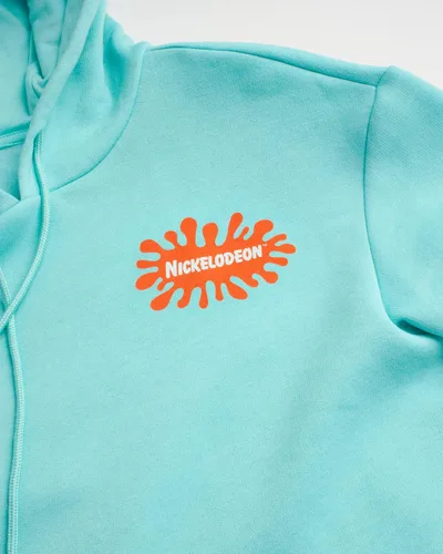 Vista 4 de Nickelodeon Sudadera de forro polar Rugrats para hombre, sudadera con capucha retro de los años 90, Tommy & Chuckie