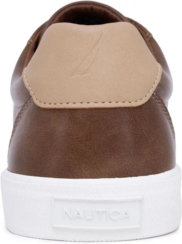 Vista 3 de Nautica Zapatos casuales para hombre, mocasines clásicos con cordones, tenis de moda, en tamaños medianos y anchos