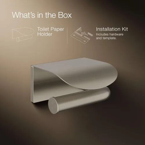 Vista 9 de Kohler 97503-BN Avid Portarrollos de papel higiénico cubierto