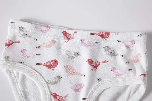 Vista 4 de KikizYe Bragas de algodón suave para niñas pequeñas y grandes, ropa interior surtida