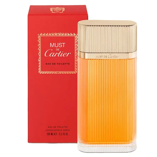 Vista 4 de Cartier Must De Cartier - Eau de Toilette en espray de 3.3 onzas líquidas para mujer, 3.3 onzas líquidas