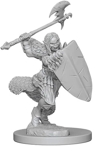 Vista 5 de Pathfinder Battles Deep Cuts: Bárbaro femenino medio orco