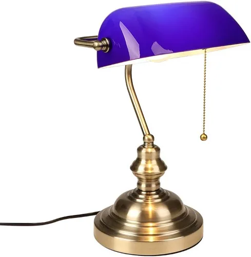 Vista 14 de FIRVRE Lámpara de Escritorio de Banco de Vidrio con Puerto de Carga Inalámbrica USB Lámpara de Escritorio LED Lámpara de Mesa con Cadena de Tirón