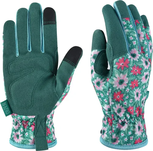 Vista 12 de Guantes de jardinería para hombres y mujeres, a prueba de espinas y resistentes a pinchazos, guantes de trabajo de seguridad y jardinería, regalos